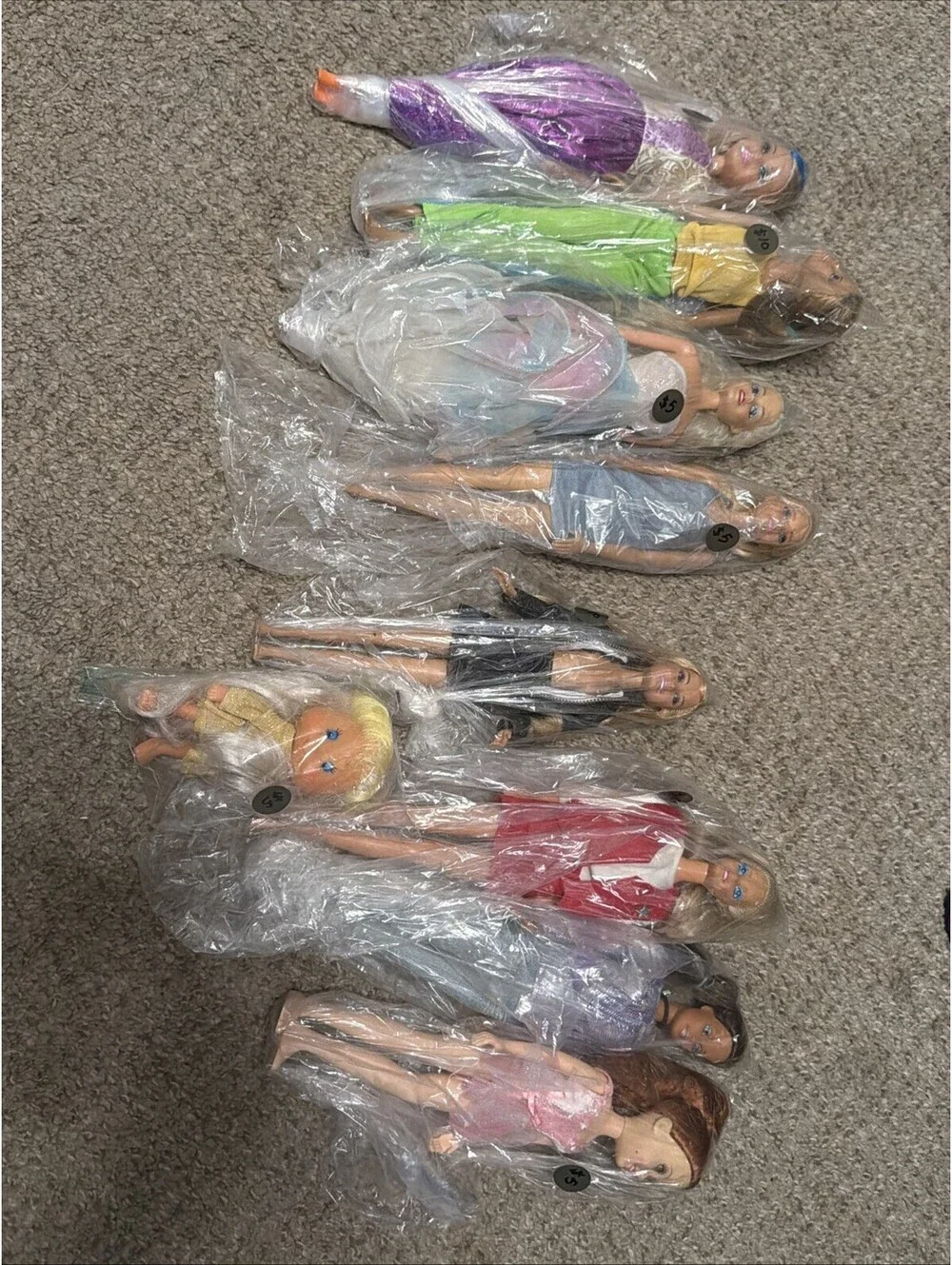lot of barbie dolls vintage